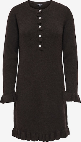 ONLY Gebreide jurk 'ONLMera' in Bruin: voorkant