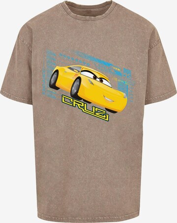 ABSOLUTE CULT Shirt 'Cars - Cruz Ramirez' in Beige: front