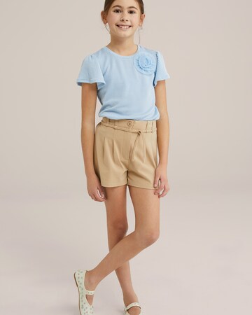 WE Fashion Regular Панталон в бежово