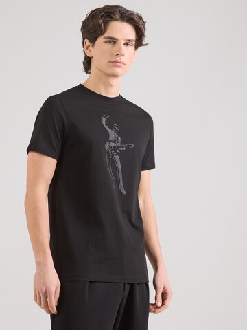 Karl Lagerfeld Póló - fekete: elől