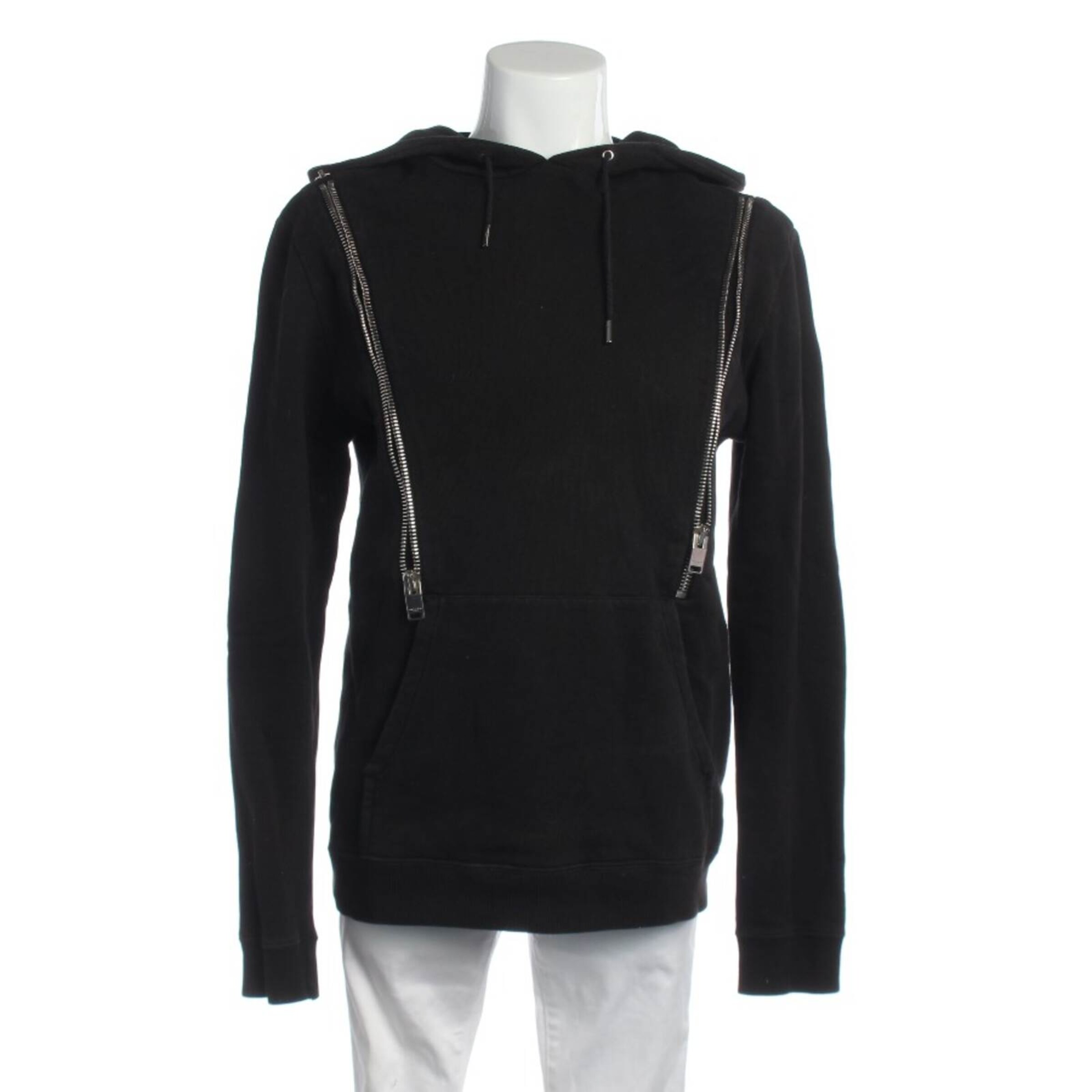 MARCELO BURLON｜HOOD/ZIP-UP (CMBB007F23FLE002 1007) Marcelo Burlon Zip Hoodie in Black for Men | Lyst