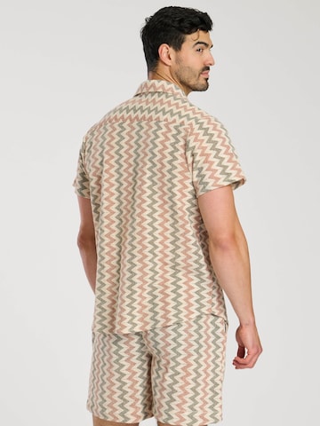 South Beach Comfort fit Overhemd in Beige