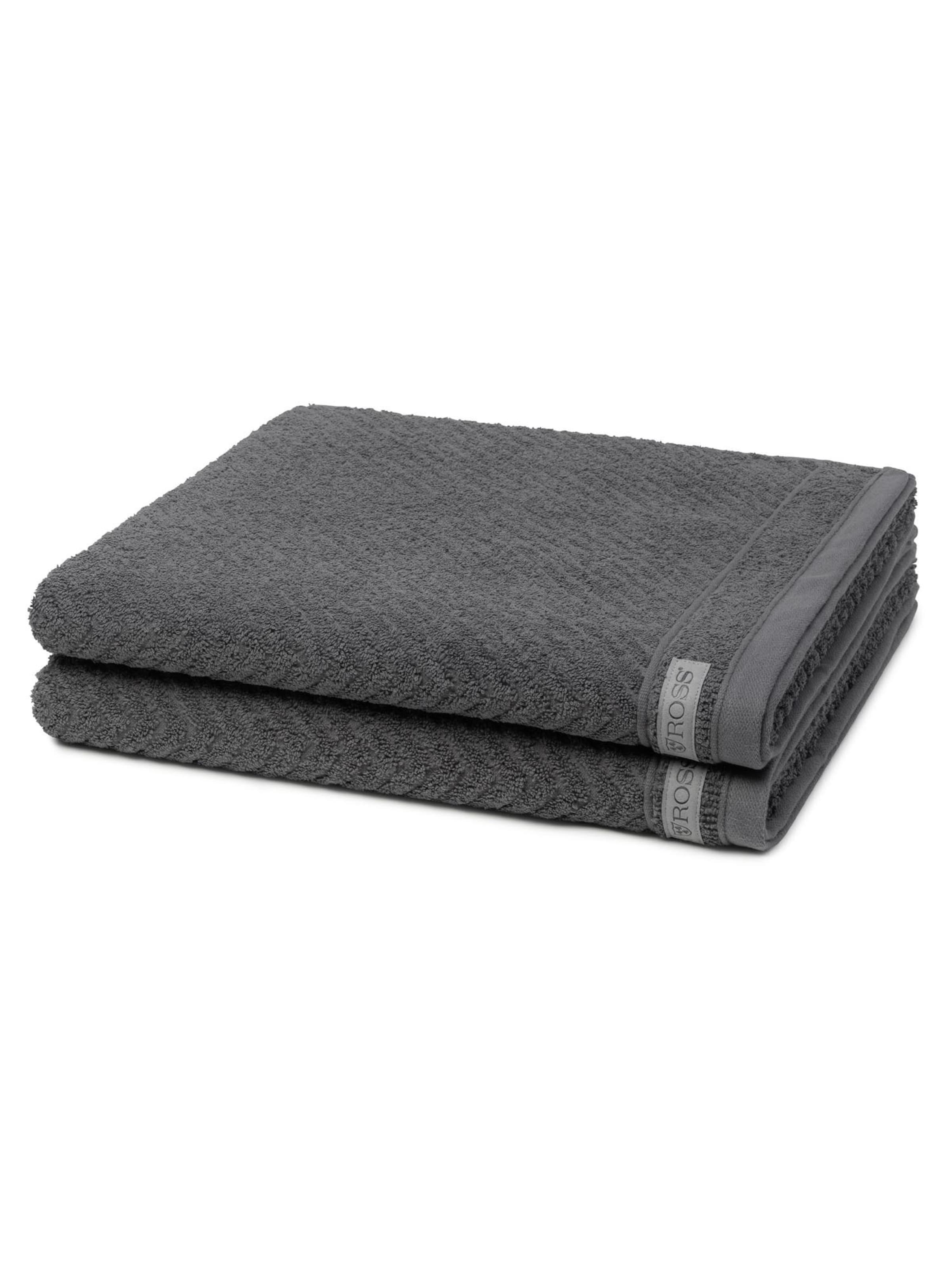 ROSS Handtuch 'Smart'‌‌‌‌‌‌‌‌ in Grau: Vorderseite