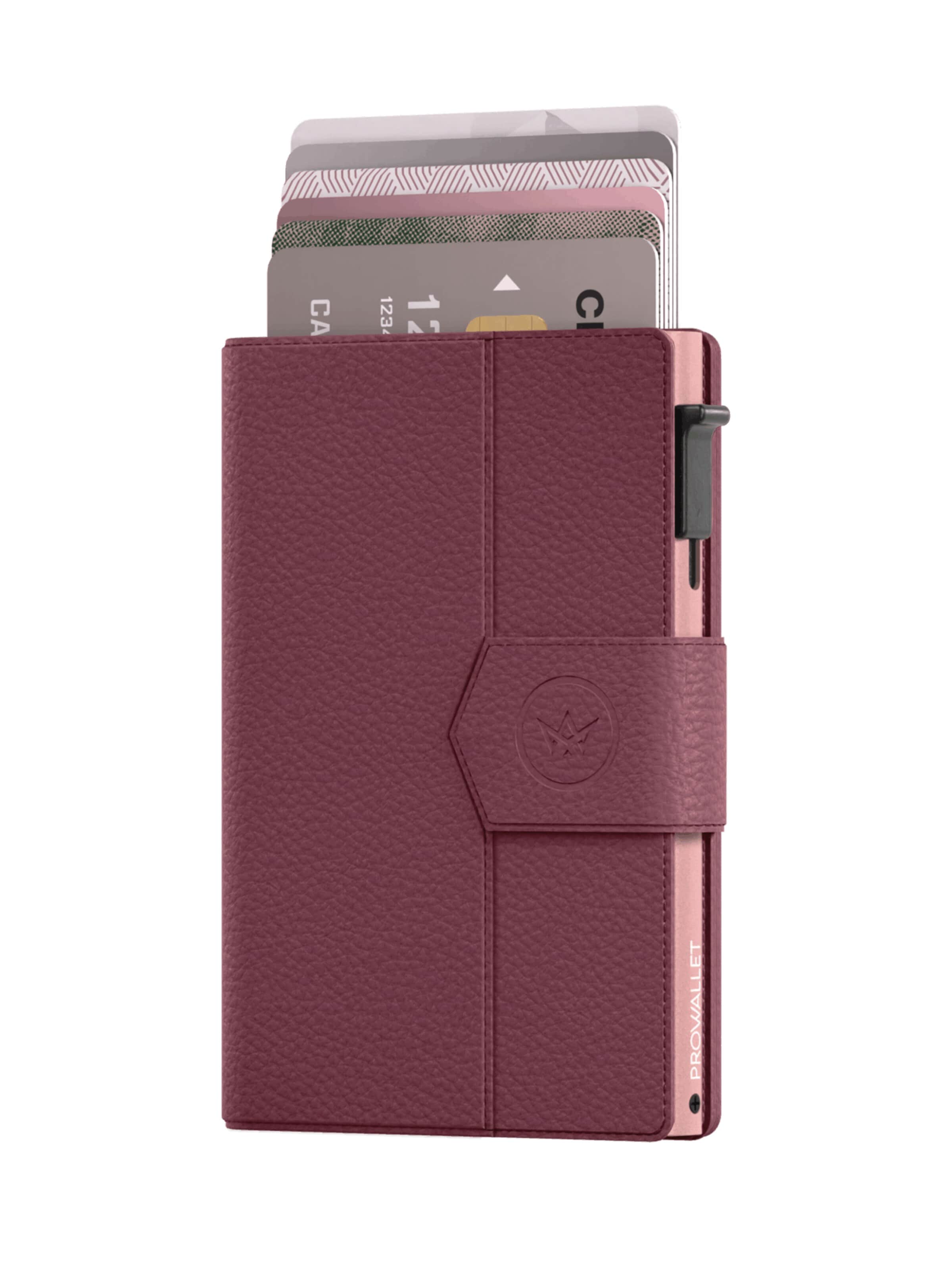 Porte-monnaies 'Pasjeshouder Plus Pebble' Prowallet en violet : devant