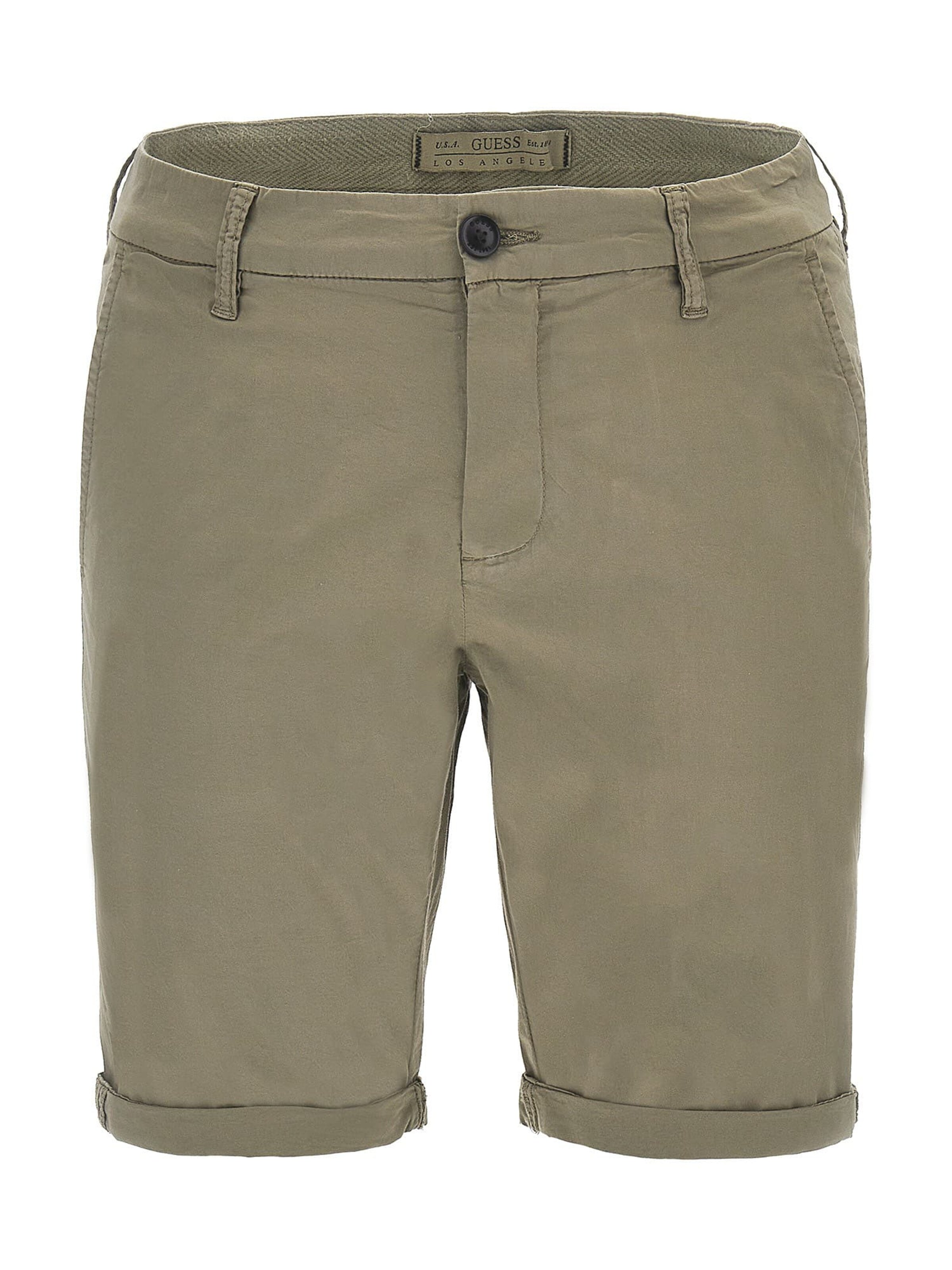 GUESS Slimfit Chino nadrág 'Myron' - zöld: elől