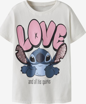 NAME IT Overdel 'Stitch' i hvid: forside