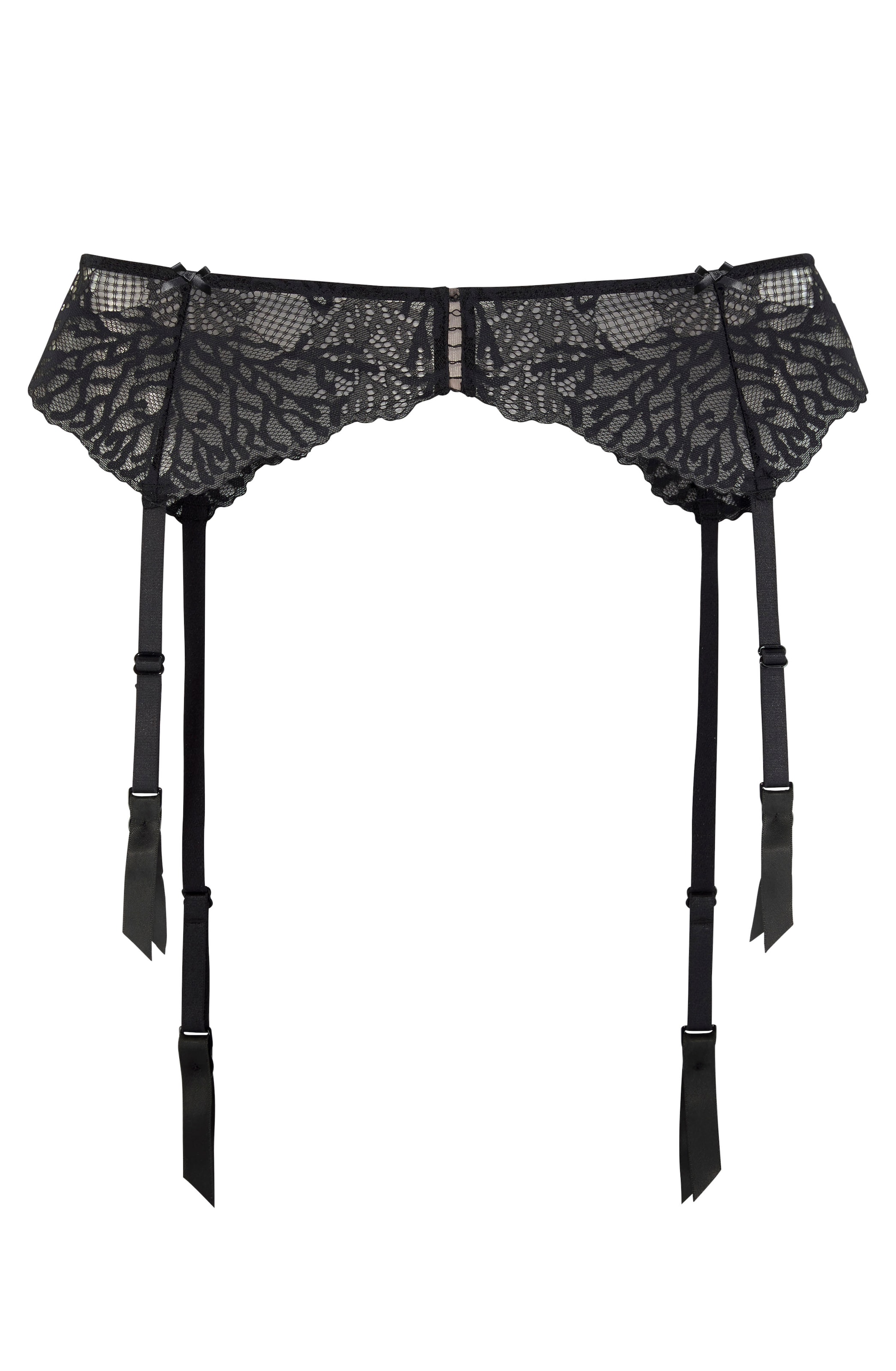 JETTE Jarretels in Zwart: voorkant