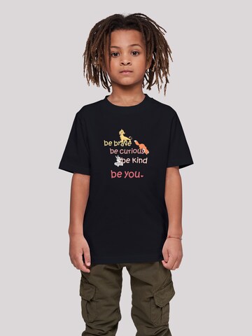 F4NT4STIC T-Shirt 'Disney Be Brave Be Curious' in Schwarz: predná strana