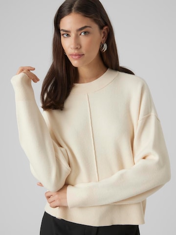 VERO MODA Sweter 'GOLD LINK' w kolorze beżowy: przód