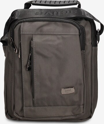 Borsa a tracolla 'Borsa a Tracolla Uomo Vegan Leather con Zip' di Coveri Collection in grigio: frontale