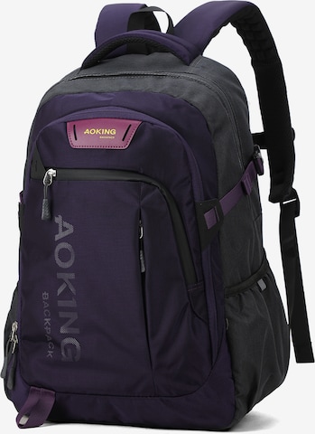 Aoking Rucksack in Schwarz: Vorderseite