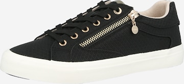 Sneaker bassa di s.Oliver in nero: frontale
