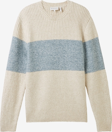 Pull-over TOM TAILOR en beige : devant