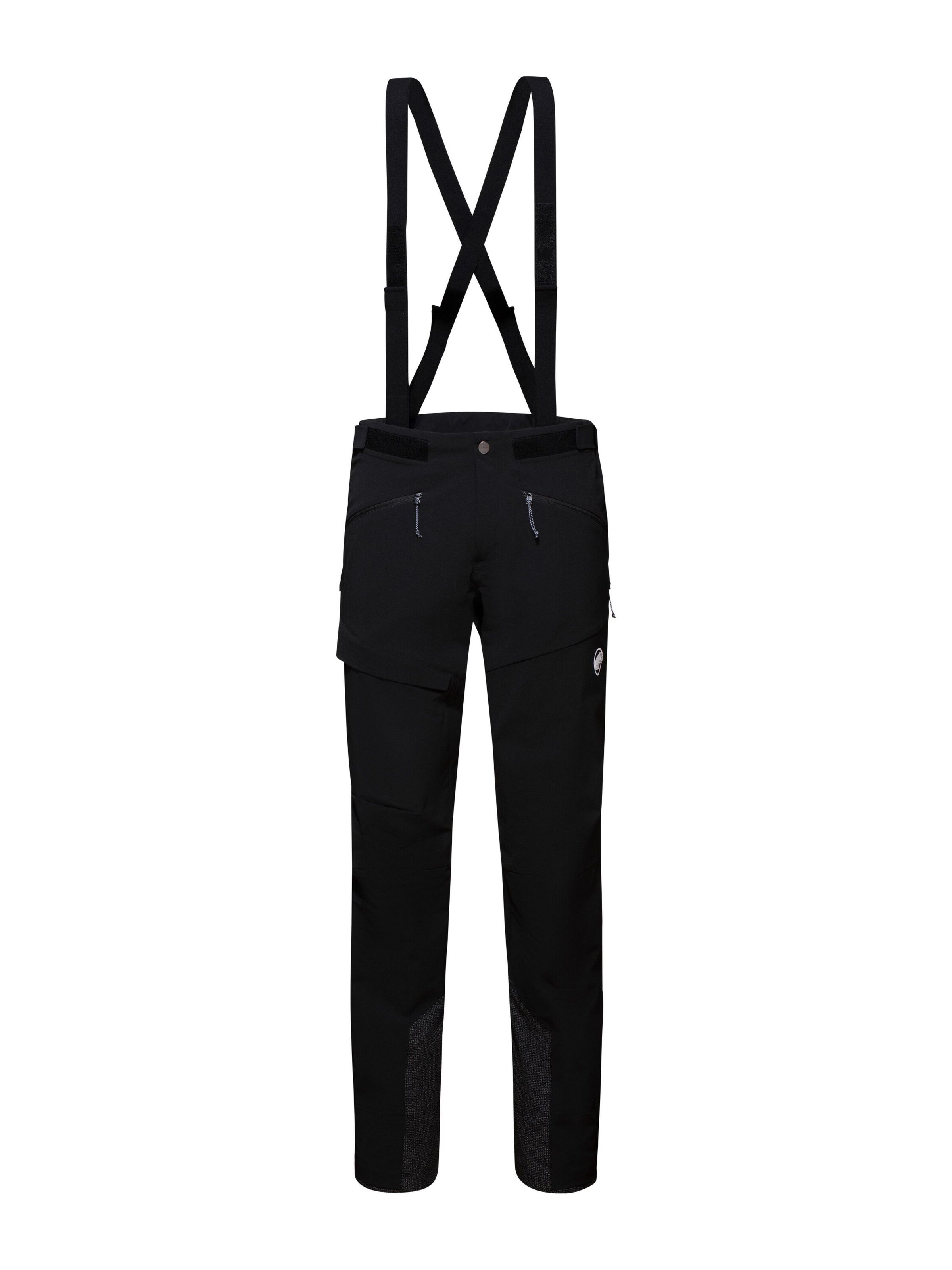 MAMMUT Regular Outdoor Pants in Black: front