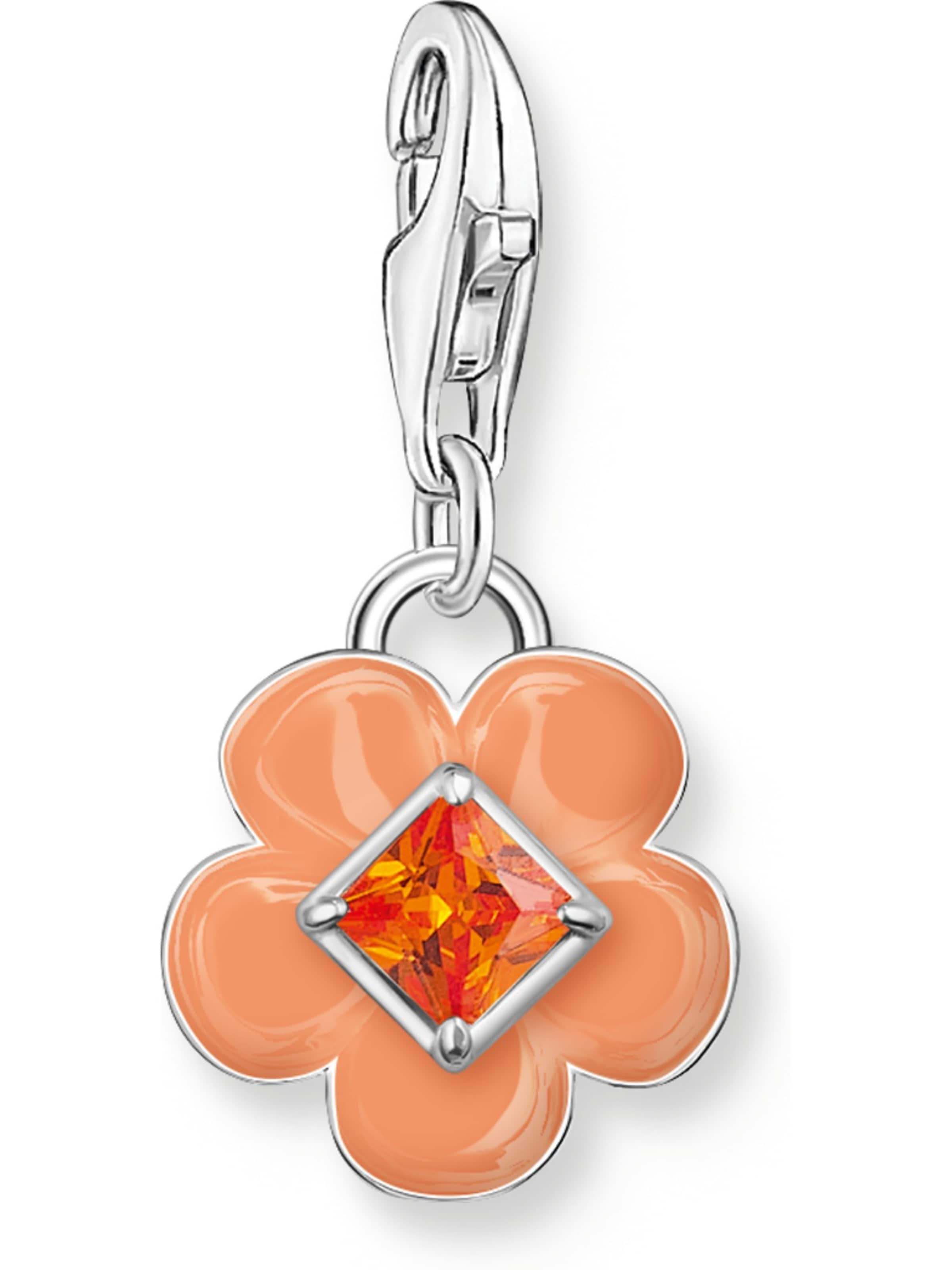 Thomas Sabo Pendant 'Rainbow Egg' in One Size in Orange / Silver, Item view