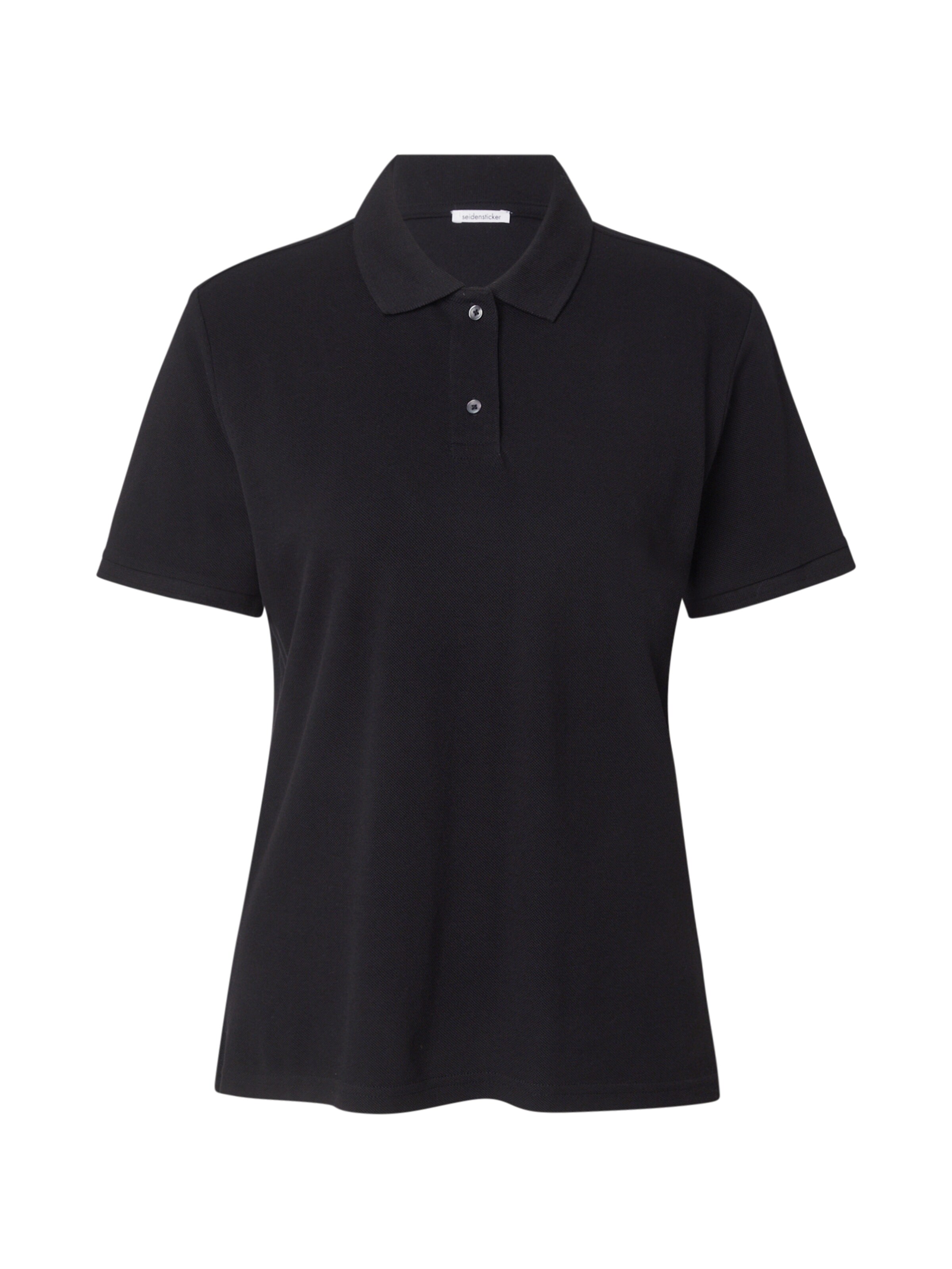 SEIDENSTICKER T-shirt 'Schwarze Rose' i svart: framsida