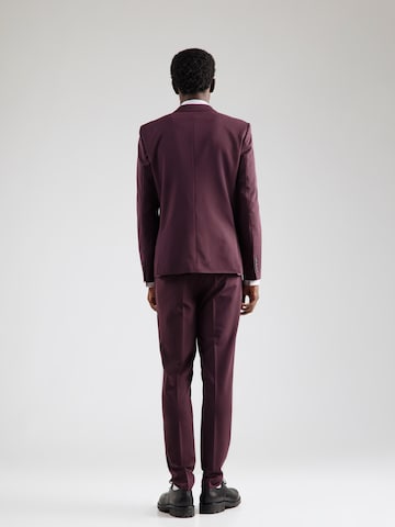 Lindbergh Slimfit Puku värissä punainen