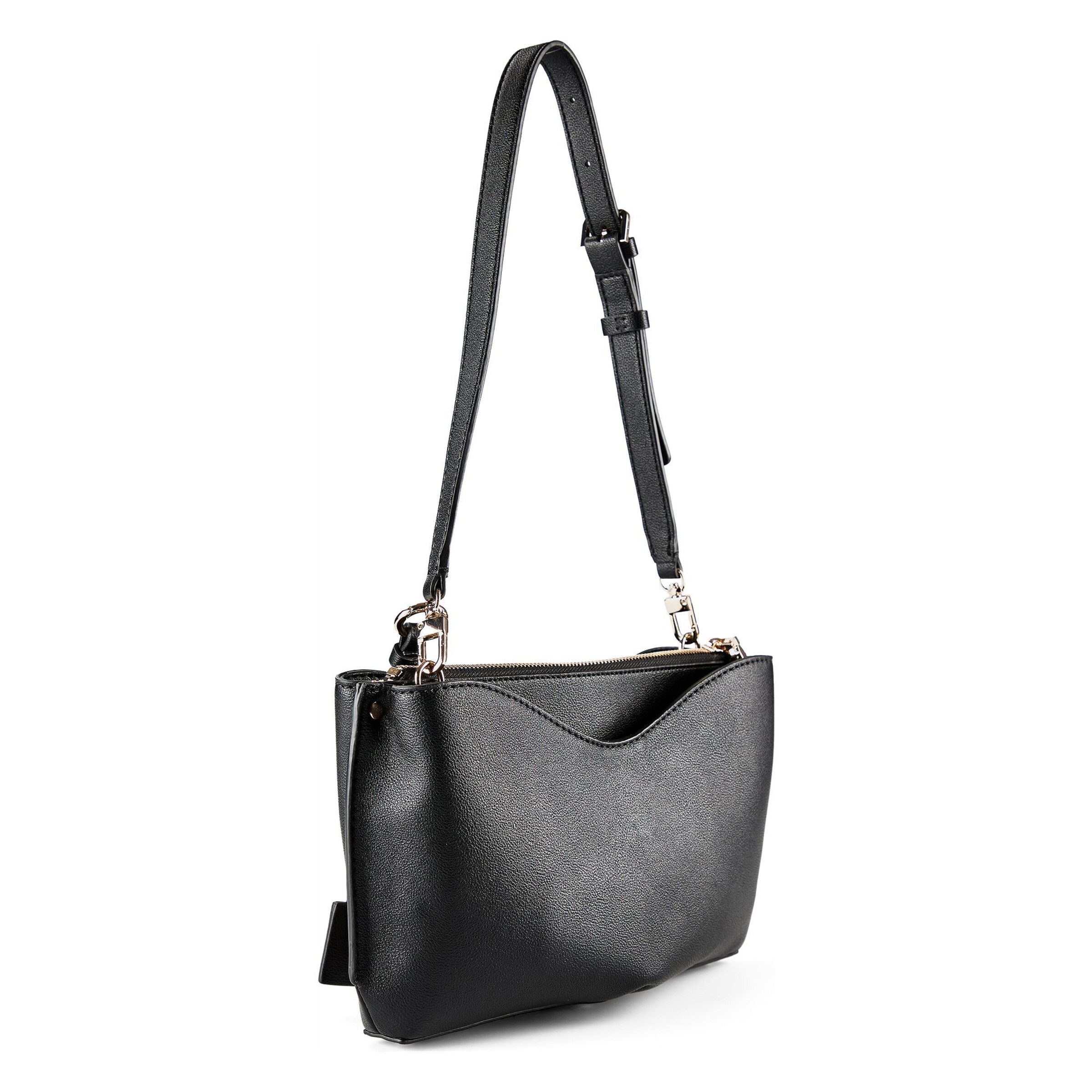 GUESS Schultertasche 'Bianca' in Schwarz
