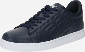 Baskets basses EA7 Emporio Armani en bleu : devant