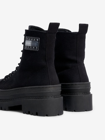 Tommy Jeans Lace-Up Ankle Boots in Black