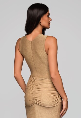 Ombre Avondjurk 'Blanca' in Goud