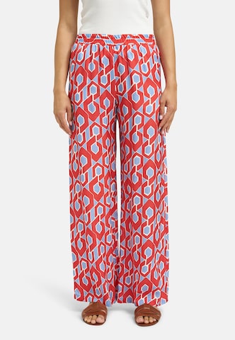 Milano Italy Regular Pants in Red: front