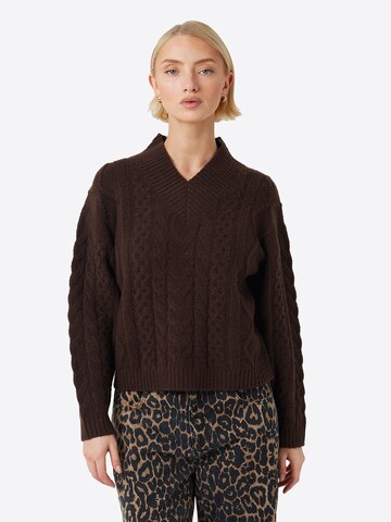 T-shirt BRAVE SOUL en marron : devant