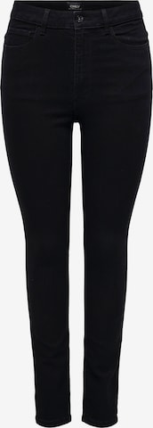 juoda ONLY Siauras Džinsai: priekis