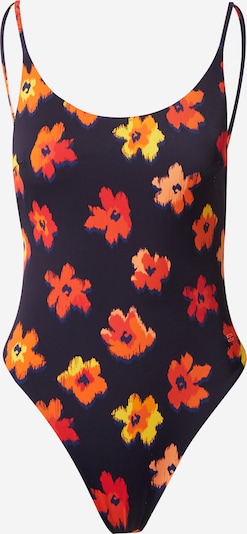 Tommy Hilfiger Underwear Jednodijelni kupaći kostim u plava / mornarsko plava / žuta / narančasta, Pregled proizvoda