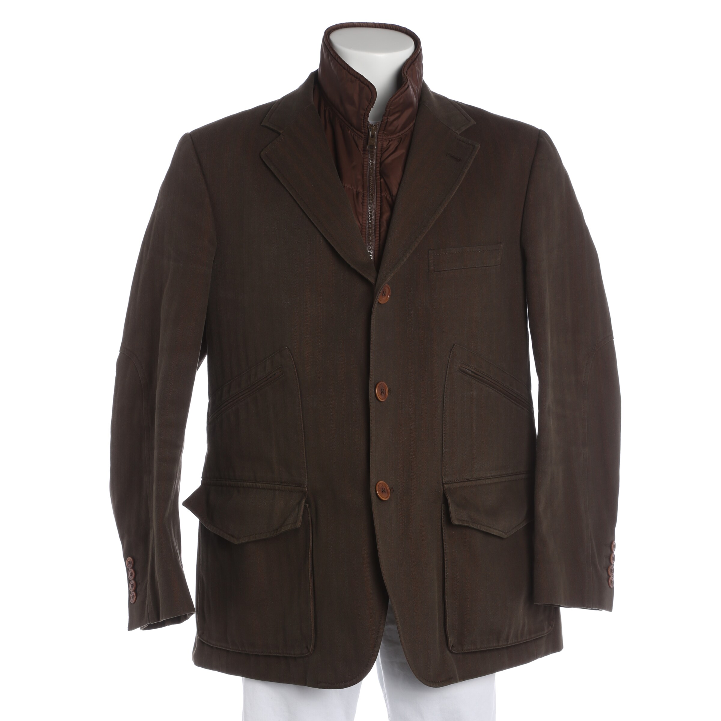 Fay Jacket & Coat in XL in Brown: front