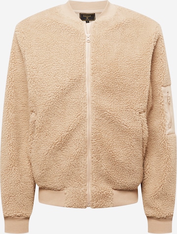 SikSilk Between-Season Jacket in Beige: front