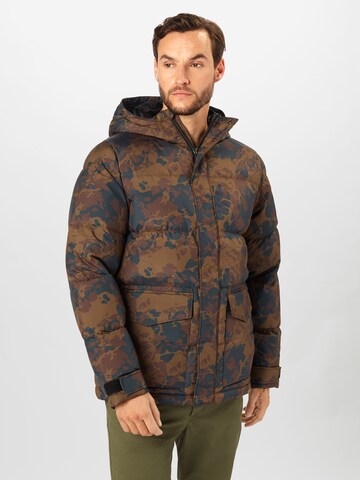 WOOD WOOD Regular fit Winter Jacket 'Sander' in Brown: front