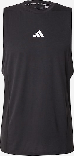 Sportiniai marškinėliai 'D4T Workout' iš ADIDAS PERFORMANCE, spalva – juoda / balta, Prekių apžvalga