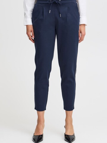 b.young Tapered Chino trousers in Blue: front