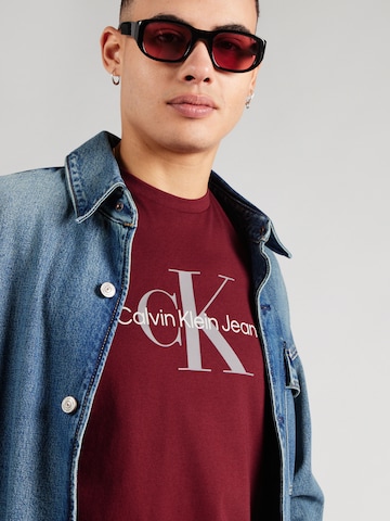 T-Shirt Calvin Klein Jeans en rouge