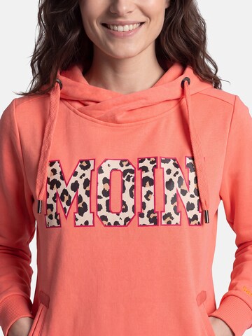 salzhaut Sweatshirt 'Sünn - Moin' in Oranje: voorkant