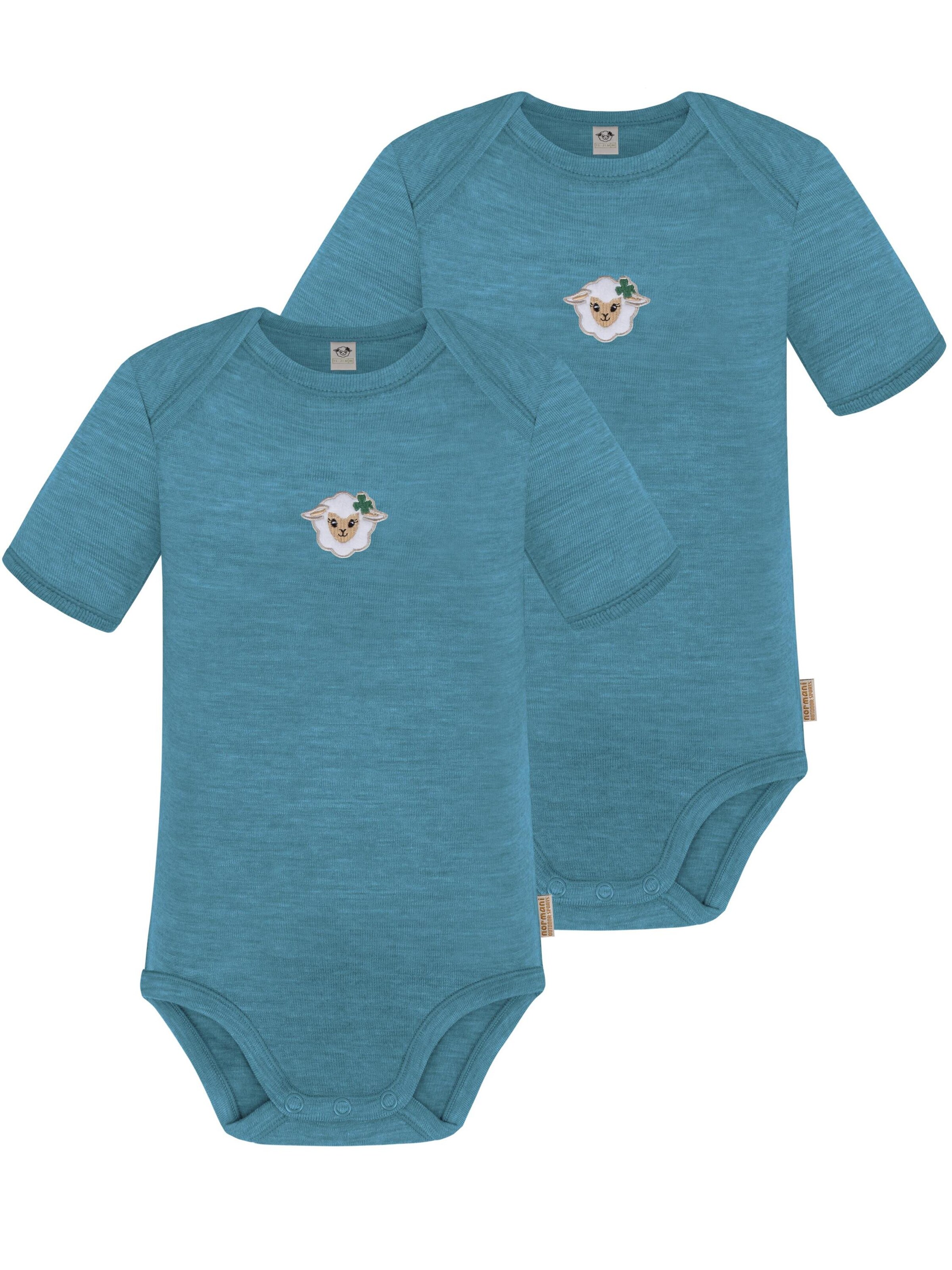 Barboteuse / body 'Tauranga' normani en bleu : devant