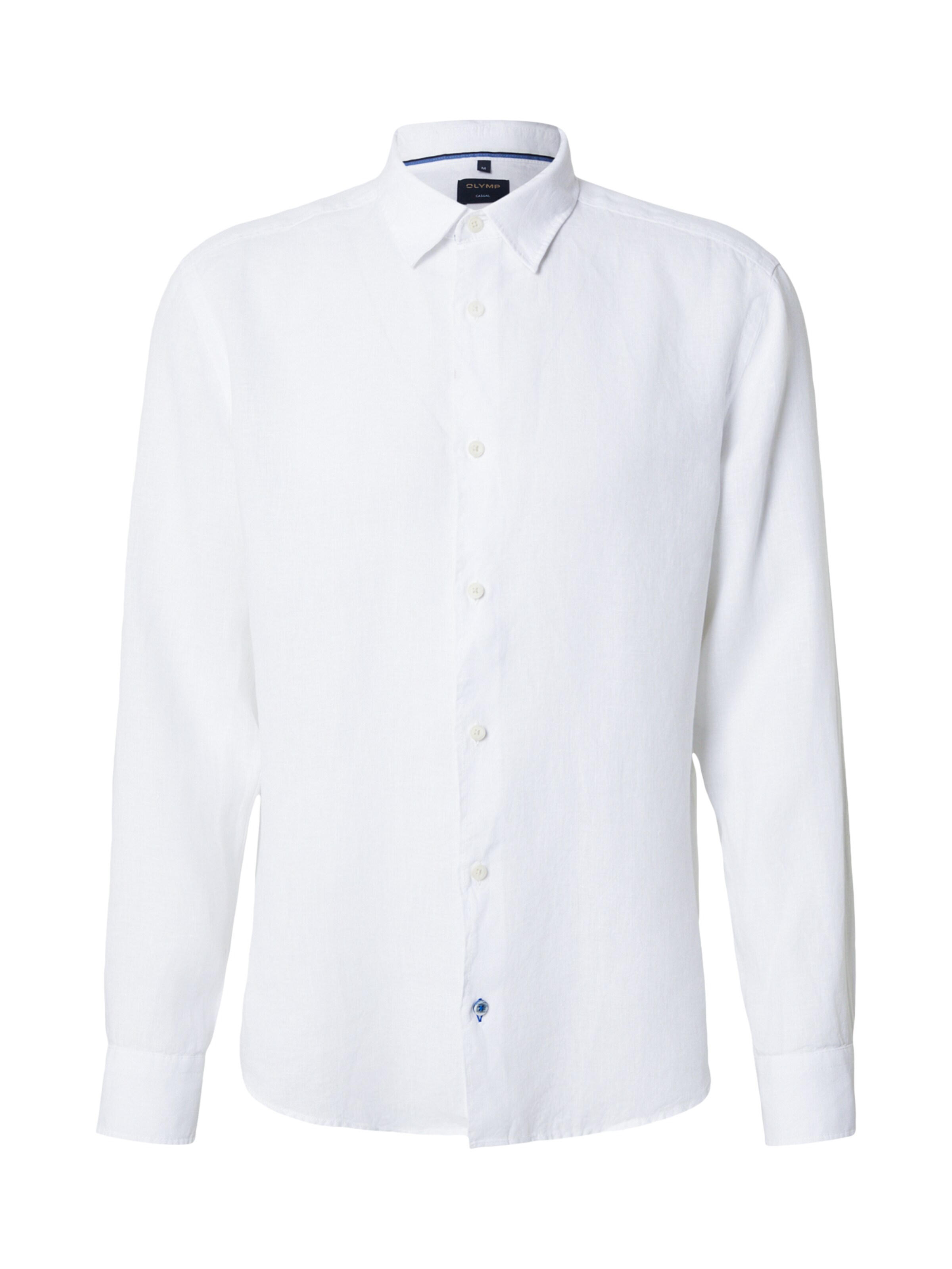 OLYMP Comfort Fit Skjorta i vit: framsida