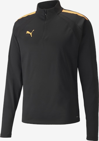 PUMA Sportovní mikina 'Team Liga' – černá: přední strana