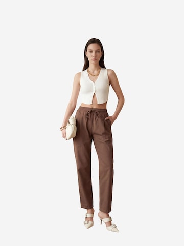 My fashion Regular Pants in Brown: front