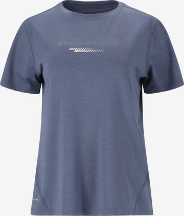 ENDURANCE Functioneel shirt 'WANGE' in Blauw: voorkant