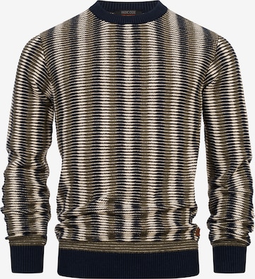 INDICODE JEANS Sweater 'Scott' in Blue: front