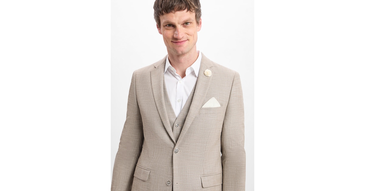 Finshley & Harding Regular fit Business-colbert ' Steven ' in Beige ...