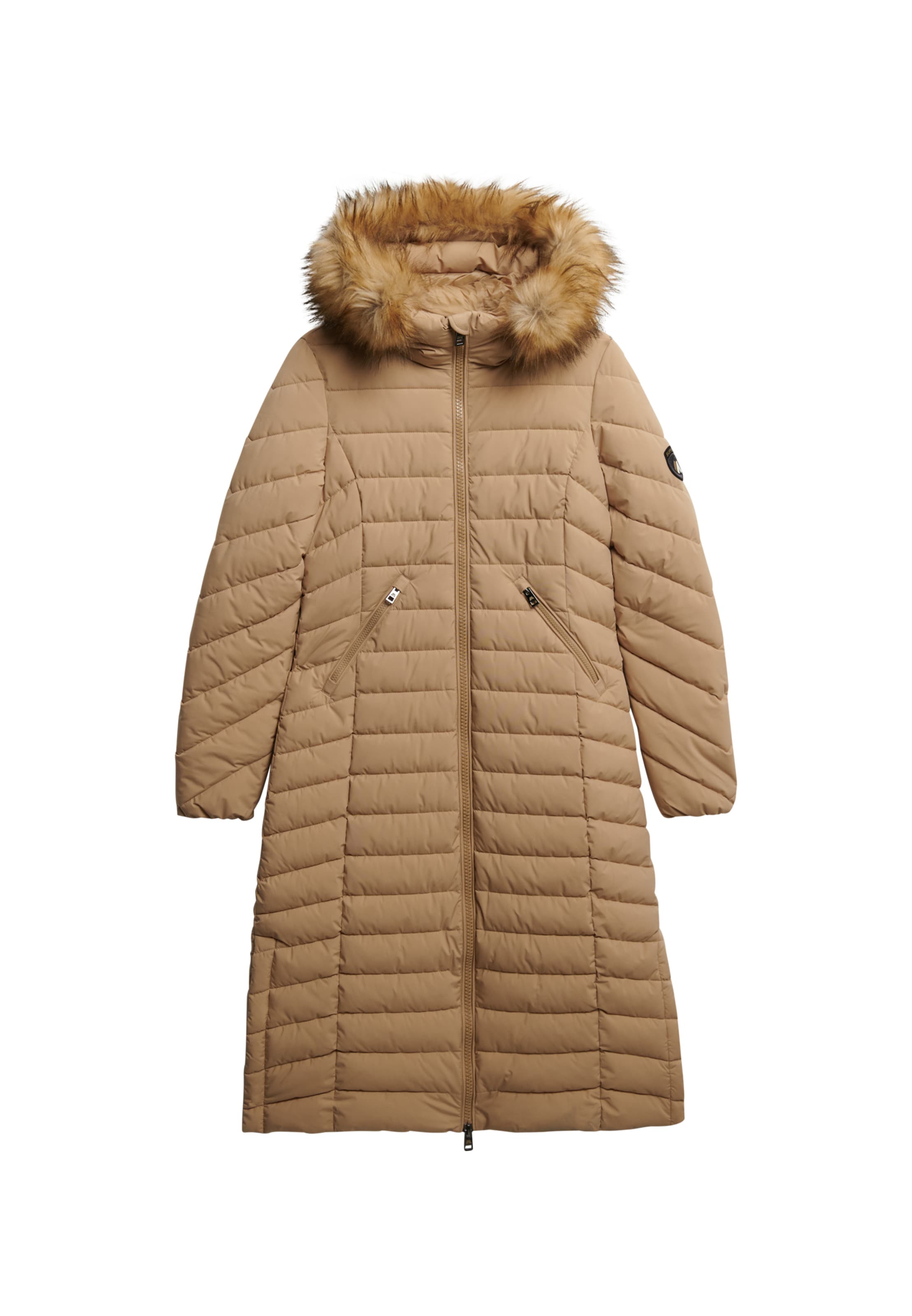 Superdry & Co Between-Seasons Coat 'Fuji' in Beige: front