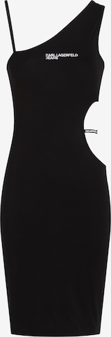KARL LAGERFELD JEANS - Vestido em preto: frente