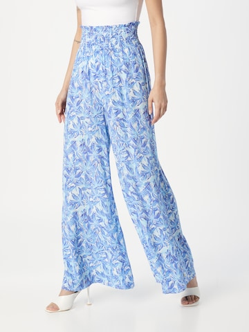 Fabienne Chapot Wide leg Broek 'Palapa' in Blauw: voorkant