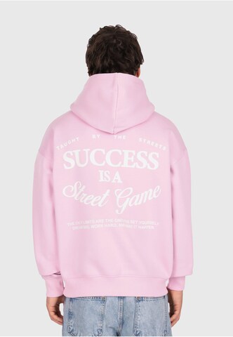 Sweat-shirt 'Success' Dropsize en rose : devant