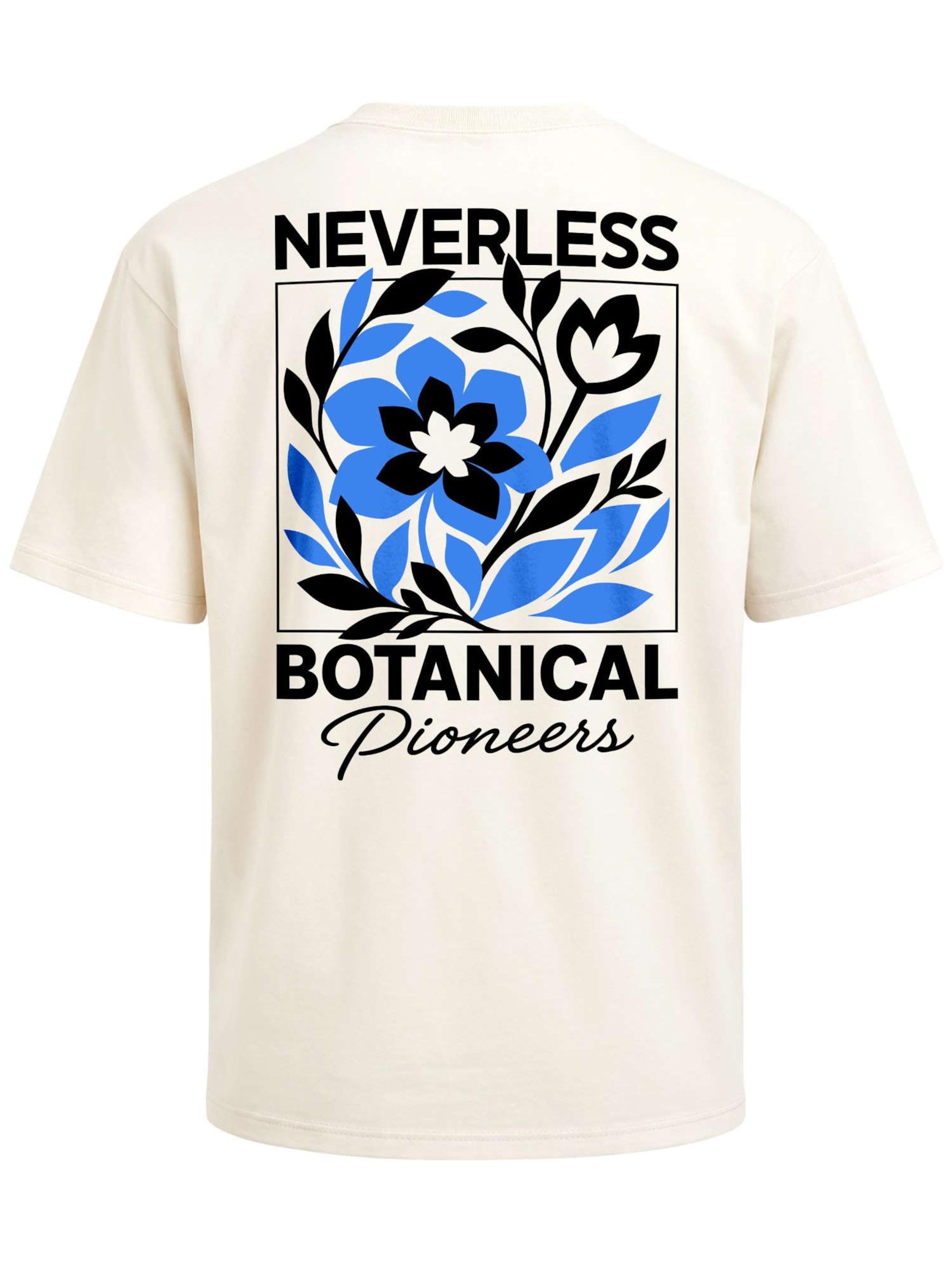 Neverless Shirt 'Botanical Pioneers' in Beige: front