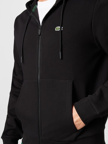 LACOSTE Sweatjacke in Schwarz