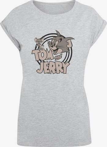 ABSOLUTE CULT Shirt 'Tom And Jerry' in Grey: front